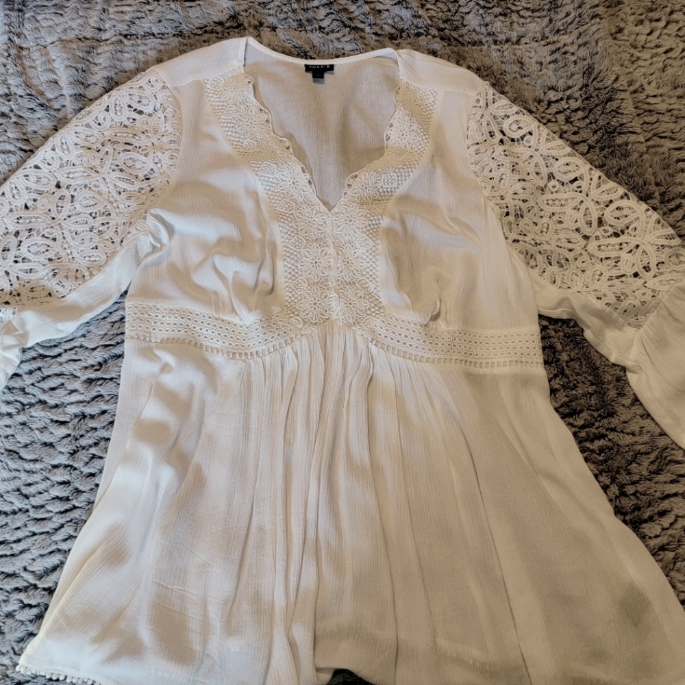 White Torrid Blouse ,Plus Size